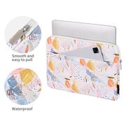 Husa pentru laptop 13-14 inch, eleganta si subtire, compartimente multiple, galben