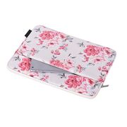 Husa pentru laptop 13-14 inch, eleganta si subtire, compartimente multiple, roz flamingo