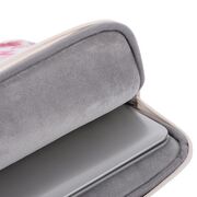 Husa pentru laptop 13-14 inch, eleganta si subtire, compartimente multiple, roz flamingo