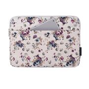 Husa pentru laptop 13-14 inch, eleganta si subtire, compartimente multiple, bej