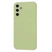 Husa pentru  Samsung Galaxy A15 Liquid Silicone, subțire, captusita cu microfibra, anti amprentă, protectie cameră foto, verde