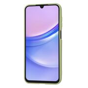 Husa pentru  Samsung Galaxy A15 Liquid Silicone, subțire, captusita cu microfibra, anti amprentă, protectie cameră foto, verde