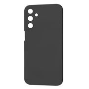 Husa pentru  Samsung Galaxy A15 Liquid Silicone, subțire, captusita cu microfibra, anti amprentă, protectie cameră foto, negru