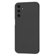 Husa pentru  Samsung Galaxy A15 Liquid Silicone, subțire, captusita cu microfibra, anti amprentă, protectie cameră foto, negru