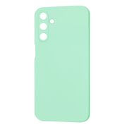 Husa pentru  Samsung Galaxy A15 Liquid Silicone, subțire, captusita cu microfibra, anti amprentă, protectie cameră foto, verde deschis