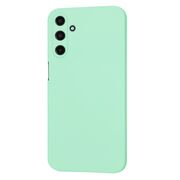 Husa pentru  Samsung Galaxy A15 Liquid Silicone, subțire, captusita cu microfibra, anti amprentă, protectie cameră foto, verde deschis