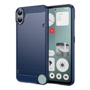 Husa pentru Nothing CMF Phone 1 Carbon Liquid Silicone, albastru