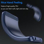 Husa pentru Nothing CMF Phone 1 Carbon Liquid Silicone, albastru