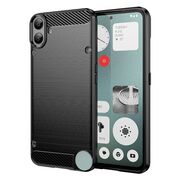 Husa pentru Nothing CMF Phone 1 Carbon Liquid Silicone, negru
