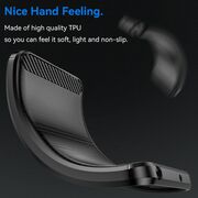 Husa pentru Nothing CMF Phone 1 Carbon Liquid Silicone, negru