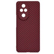 Husa pentru  Honor 200 Pro CarbonFiber UltraSlim, Lightweight, burgundy