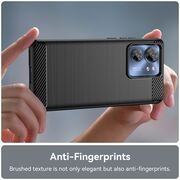Husa Motorola Edge 40 Carbon Liquid Silicone, negru