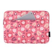 Husa pentru laptop 13-14 inch, eleganta si subtire, compartimente multiple, roz cherry