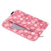 Husa pentru laptop 13-14 inch, eleganta si subtire, compartimente multiple, roz cherry