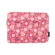 Husa pentru laptop 13-14 inch, eleganta si subtire, compartimente multiple, roz cherry