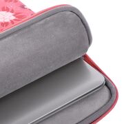 Husa pentru laptop 13-14 inch, eleganta si subtire, compartimente multiple, roz cherry