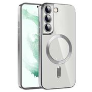 Husa pentru  Samsung Galaxy S22 Plus 5G cu MagSafe si protectie pentru lentile anti-shock 1.5 mm - argintiu