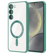 Husa pentru  Samsung Galaxy S23 cu MagSafe si protectie pentru lentile anti-shock 1.5 mm - verde deschis