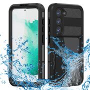 Pachet 360: Husa cu folie integrata Samsung Galaxy S23 ShockProof Dust-Water Proof Full Body, negru