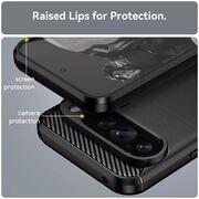 Husa pentru Google Pixel 9 Pro XL Carbon Liquid Silicone, albastru