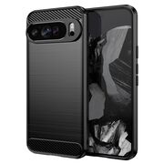 Husa pentru Google Pixel 9 Pro XL Carbon Liquid Silicone, negru