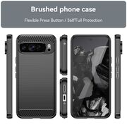 Husa pentru Google Pixel 9 Pro XL Carbon Liquid Silicone, negru