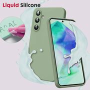 Husa pentru  Samsung Galaxy A35 Liquid Silicone, subțire, captusita cu microfibra, anti amprentă, protectie cameră foto, verde