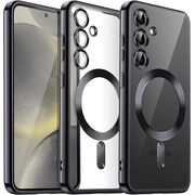 Husa pentru  Samsung Galaxy A55 cu MagSafe si protectie pentru lentile anti-shock 1.5 mm - negru