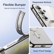 Husa pentru  Samsung Galaxy A35 cu MagSafe si protectie pentru lentile anti-shock 1.5 mm - argintiu
