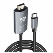 Cablu video de la USB-C la HDMI, 4K @ 60Hz, compatibil MacBook, 1.8 m, negru