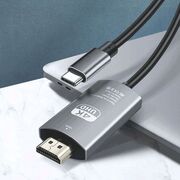 Cablu video de la USB-C la HDMI, 4K @ 60Hz, compatibil MacBook, 1.8 m, negru