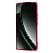 Husa pentru   Realme GT 6 / GT 6T Liquid Silicone, subțire, captusita cu microfibra, anti amprentă, protectie cameră foto, fucsia