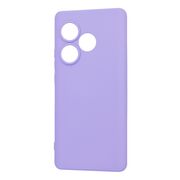 Husa pentru   Realme GT 6 / GT 6T Liquid Silicone, subțire, captusita cu microfibra, anti amprentă, protectie cameră foto, mov deschis