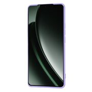 Husa pentru   Realme GT 6 / GT 6T Liquid Silicone, subțire, captusita cu microfibra, anti amprentă, protectie cameră foto, mov deschis