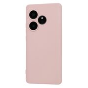 Husa pentru   Realme GT 6 / GT 6T Liquid Silicone, subțire, captusita cu microfibra, anti amprentă, protectie cameră foto, pink sand