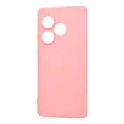 Husa pentru   Realme GT 6 / GT 6T Liquid Silicone, subțire, captusita cu microfibra, anti amprentă, protectie cameră foto, roz