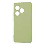 Husa pentru   Realme GT 6 / GT 6T Liquid Silicone, subțire, captusita cu microfibra, anti amprentă, protectie cameră foto, verde