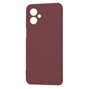 Husa pentru  Motorola Moto G54, G54 Power Edition Liquid Silicone, subțire, captusita cu microfibra, anti amprentă, protectie cameră foto, bordeaux