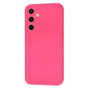 Husa pentru  Samsung Galaxy A35 Liquid Silicone, subțire, captusita cu microfibra, anti amprentă, protectie cameră foto, fucsia