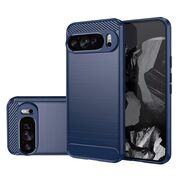 Husa pentru Google Pixel 9 / 9 Pro Carbon Liquid Silicone, albastru