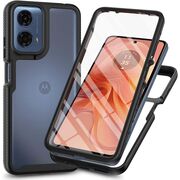 Pachet 360: Husa cu folie integrata pentru Motorola Moto G04, G24, G24 Power fata-spate Defense360 - negru