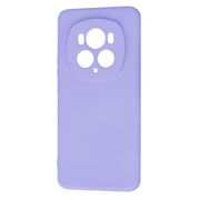 Husa pentru  Honor Magic 6 Pro Liquid Silicone, subțire, captusita cu microfibra, anti amprentă, protectie cameră foto, lavanda