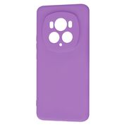 Husa pentru  Honor Magic 6 Pro Liquid Silicone, subțire, captusita cu microfibra, anti amprentă, protectie cameră foto, mov