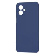 Husa pentru  Motorola Moto G54, G54 Power Edition Liquid Silicone, subțire, captusita cu microfibra, anti amprentă, protectie cameră foto, albastru