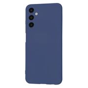 Husa pentru  Samsung Galaxy A05s Liquid Silicone, subțire, captusita cu microfibra, anti amprentă, protectie cameră foto, albastru
