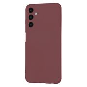 Husa pentru  Samsung Galaxy A05s Liquid Silicone, subțire, captusita cu microfibra, anti amprentă, protectie cameră foto, bordeaux