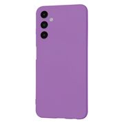 Husa pentru  Samsung Galaxy A05s Liquid Silicone, subțire, captusita cu microfibra, anti amprentă, protectie cameră foto, mov