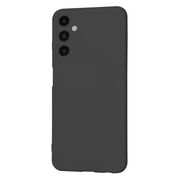 Husa pentru  Samsung Galaxy A05s Liquid Silicone, subțire, captusita cu microfibra, anti amprentă, protectie cameră foto, negru