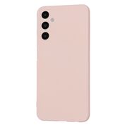 Husa pentru  Samsung Galaxy A05s Liquid Silicone, subțire, captusita cu microfibra, anti amprentă, protectie cameră foto, pink sand