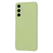 Husa pentru  Samsung Galaxy A05s Liquid Silicone, subțire, captusita cu microfibra, anti amprentă, protectie cameră foto, verde